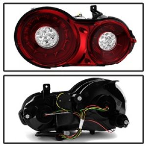 Nissan GTR LED Tail Lights - SPYDER - Red Clear - `09-`15 Nissan GTR LED Tail Lights - SPYDER - Red Clear - `09-`15
