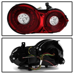 Nissan GTR LED Tail Lights - SPYDER - Red Clear - `09-`15 Nissan GTR LED Tail Lights - SPYDER - Red Clear - `09-`15