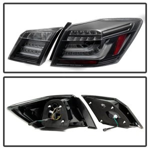 Honda Accord Tail Lights - Rear - SPYDER - LED - Black - `13-`15