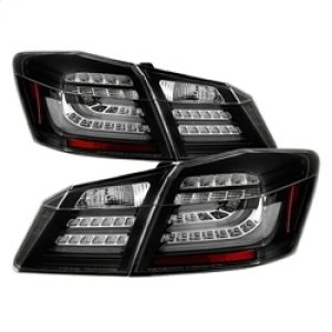 Honda Accord Tail Lights - Rear - SPYDER - LED - Black - `13-`15