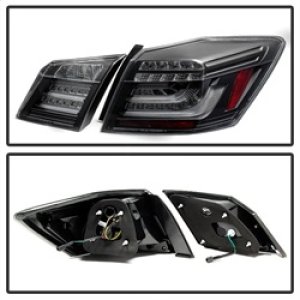 Honda Accord Tail Lights - Rear - SPYDER - LED - Black - `13-`15