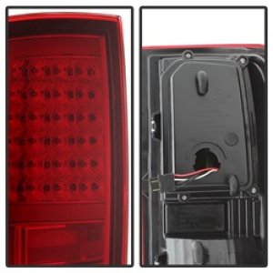 Dodge Ram Tail Lights - SPYDER - Light Bar LED - Red Clear - `09-`16