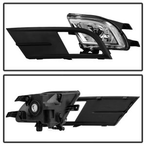 Volkswagen Jetta Fog Lights - SPYDER - OEM Style w/Switch - Clear - `15-`16