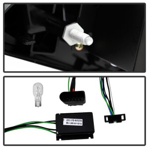 Audi A5 LED Tail Lights - SPYDER - Black - `08-`12