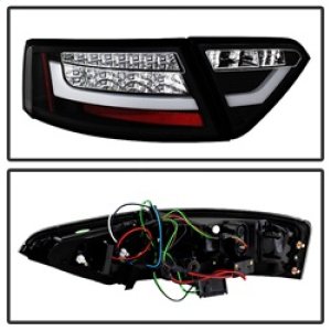 Audi A5 LED Tail Lights - SPYDER - Black - `08-`12