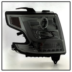 Chevrolet Suburban Headlights - SPYDER - DRL LED Projector - Smoke - `15-`16