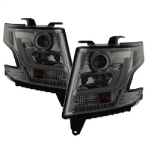 Chevrolet Suburban Headlights - SPYDER - DRL LED Projector - Smoke - `15-`16