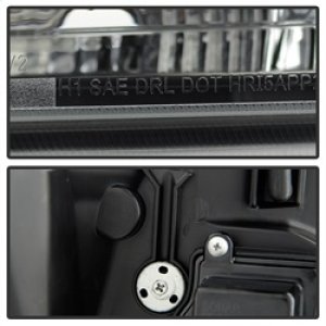 Chevrolet Suburban Headlights - SPYDER - Projector Version 2 Light Bar DRL - Black - `07-`14