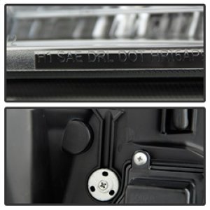 Chevrolet Suburban Projector Headlights - SPYDER - Version 2 Light Bar DRL - Chrome - `07-`14