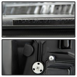 Chevrolet Suburban Projector Headlights - SPYDER - Version 2 Light Bar DRL - Chrome - `07-`14