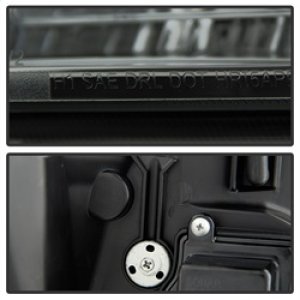 Chevrolet Suburban 2500 Headlights - SPYDER - V2 Projector Light Bar DRL - Smoke - `07-`14