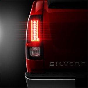 Chevrolet Silverado LED Tail Lights - SPYDER - Version 2 - Black Smoke - `07-`13
