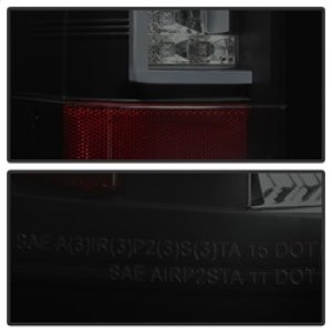 Chevrolet Silverado LED Tail Lights - SPYDER - Version 2 - Black Smoke - `07-`13