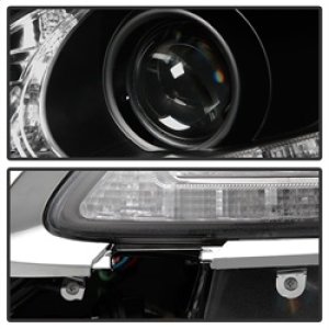 Lexus Gran Sport Headlights - SPYDER - DRL LED Projector, HID Model - Black - `06-`11
