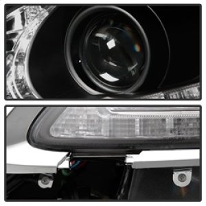 Lexus GS300 Headlights - SPYDER - DRL LED Projector, HID Model - Black - `06-`11
