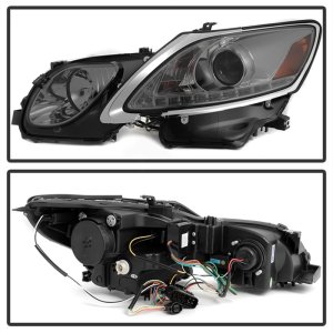 Lexus Gran Sport Headlights - SPYDER - DRL LED, Xenon/HID Model Only - Smoke - `06-`11 Lexus Gran Sport Headlights - SPYDER - DRL LED, Xenon/HID Model Only - Smoke - `06-`11