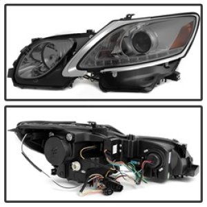 Lexus GS300 Headlights - SPYDER - DRL LED, Xenon/HID Model Only - Smoke - `06-`11