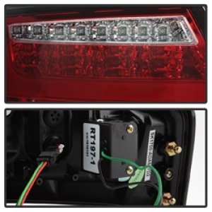 Audi A5 LED Tail Lights - SPYDER - Red Clear - `08-`12