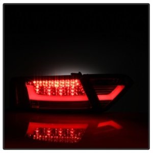 Audi A5 LED Tail Lights - SPYDER - Red Clear - `08-`12