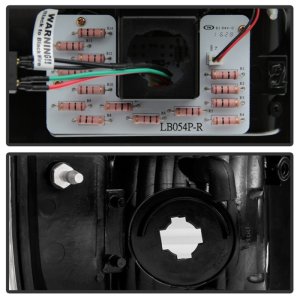 Ford Super Duty LED Tail Lights - SPYDER - Black Smoke - `08-`16