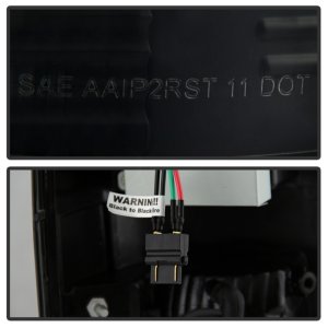 Ford Super Duty LED Tail Lights - SPYDER - Black Smoke - `08-`16