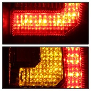 Chevrolet Suburban Tail Light Set - Rear - SPYDER - Version 2, Light Bar LED - Black - `07-`14
