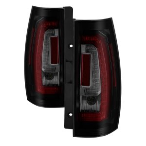 Chevrolet Suburban Tail Lights - Rear - SPYDER - Version 2 LED - Black Smoke - `07-`14