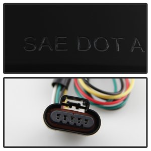 Chevrolet Suburban Tail Lights - Rear - SPYDER - Version 2 LED - Black Smoke - `07-`14