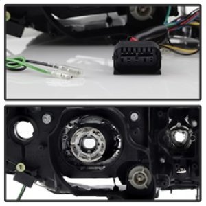 BMW 3 Series Headlights - SPYDER - LBDRL Projector - Black - `06-`08