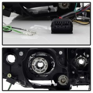 BMW 3 Series Headlights - SPYDER - LBDRL Projector - Black - `06-`08