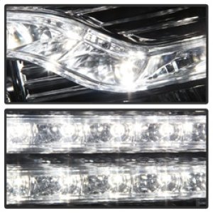 Chevrolet Silverado 1500 Headlights - SPYDER - V2 Projector LED DRL - Chrome - `07-`13