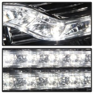 Chevrolet Silverado 1500 Headlights - SPYDER - V2 Projector LED DRL - Chrome - `07-`13