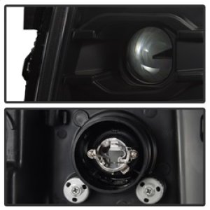 Chevrolet Silverado 1500 Headlights - SPYDER - Version 3 Projector Headlights, LED DRL - Black - `07-`13