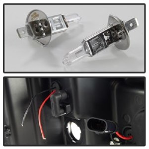 Chevrolet Silverado 1500 Headlights - SPYDER - Version 3 Projector Headlights, LED DRL - Black - `07-`13