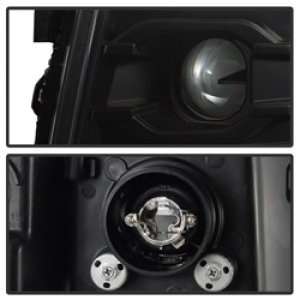 Chevrolet Silverado 1500 Headlights - SPYDER - Version 3 Projector Headlights, LED DRL - Black - `07-`13