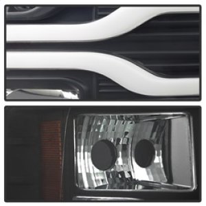 Chevrolet Silverado 1500 Headlights - SPYDER - Version 3 Projector Headlights, LED DRL - Black - `07-`13