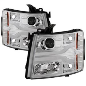 Chevrolet Silverado 1500 Headlights - SPYDER - Projector Headlights, Version 3, LED DRL - Chrome - `07-`13
