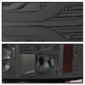 Chevrolet Silverado 1500 Headlights - SPYDER - Version 3 Projector, LED DRL - Smoke - `07-`13