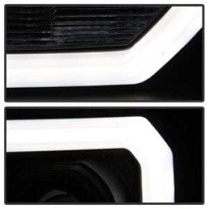 GMC Sierra Headlights - SPYDER - Version 2, Light Bar DRL LED - Black - `07-`13