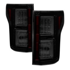 Ford F-150 LED Tail Lights - Rear - SPYDER - Light Bar - Black Smoke - `15-`17