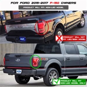 Ford F-150 LED Tail Lights - Rear - SPYDER - Light Bar - Red Clear - `15-`17