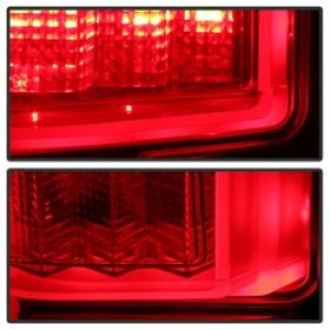 Ford F-150 LED Tail Lights - Rear - SPYDER - Light Bar - Red Clear - `15-`17