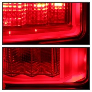 Ford F-150 LED Tail Lights - Rear - SPYDER - Light Bar - Red Clear - `15-`17