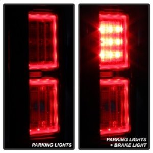 Ford F-150 LED Tail Lights - Rear - SPYDER - Light Bar - Red Clear - `15-`17