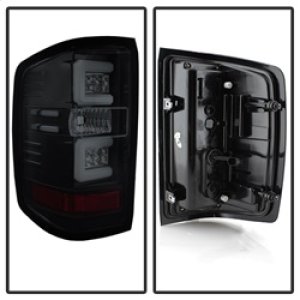 Chevrolet Silverado LED Tail Lights - Rear - SPYDER - Light Bar - Black Smoke - `16-`17