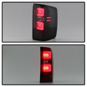 Chevrolet Silverado LED Tail Lights - Rear - SPYDER - Light Bar - Black Smoke - `16-`17