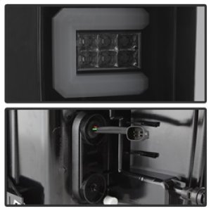 Chevrolet Silverado LED Tail Lights - Rear - SPYDER - Light Bar - Black Smoke - `16-`17