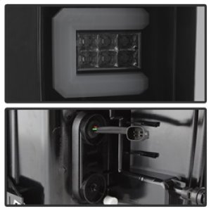 Chevrolet Silverado LED Tail Lights - Rear - SPYDER - Light Bar - Black Smoke - `16-`17