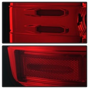 Chevrolet Silverado Tail Lights - SPYDER - Light Bar LED - Red Clear - `16-`17