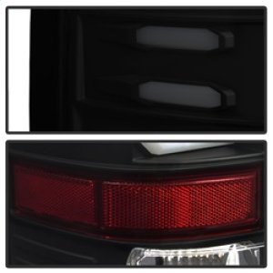 GMC Sierra LED Tail Lights - Rear - SPYDER - Light Bar - Black Smoke - `16-`17